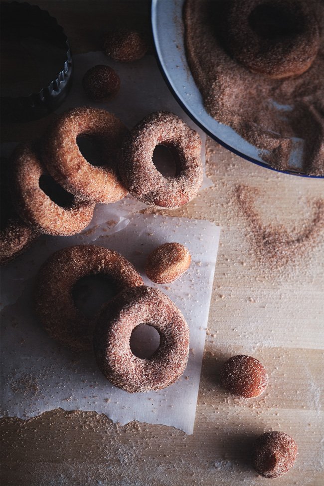 Yeasted Apple Cider Doughnuts