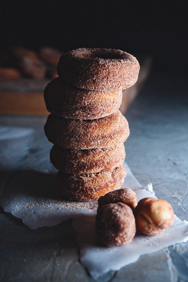 Yeasted Apple Cider Doughnuts
