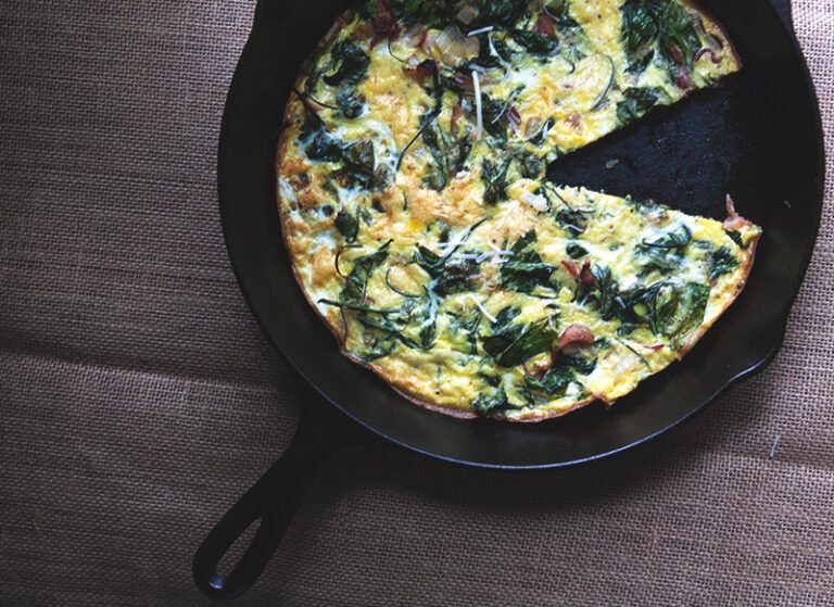 lambs quarters frittata