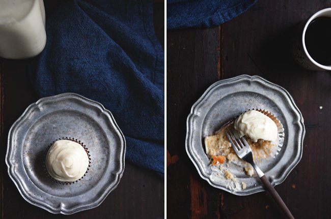 Honey Cupcakes With Lemon Cream Cheese Frosting