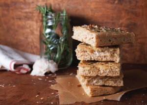 Rosemary Garlic Spelt Focaccia