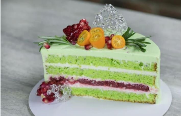pistachio layer Cake