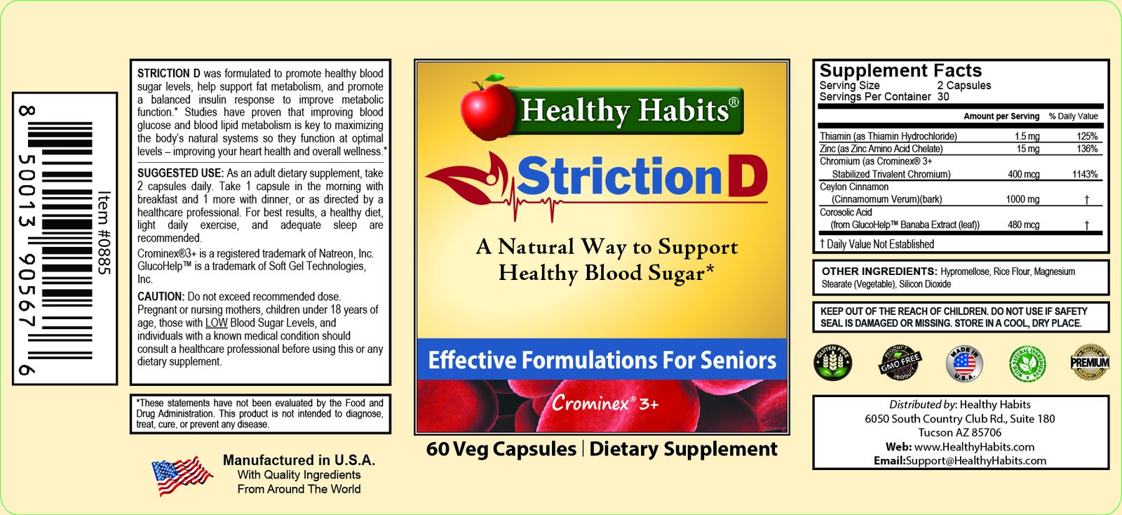 Strictiond supplement facts