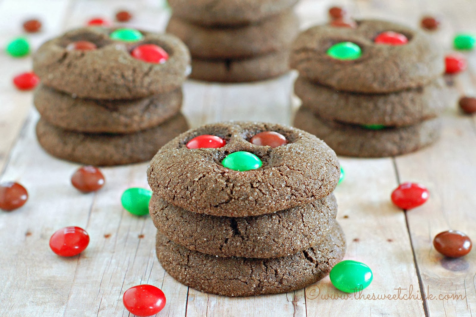 Chewy Dark Chocolate Gingerbread Cookies
