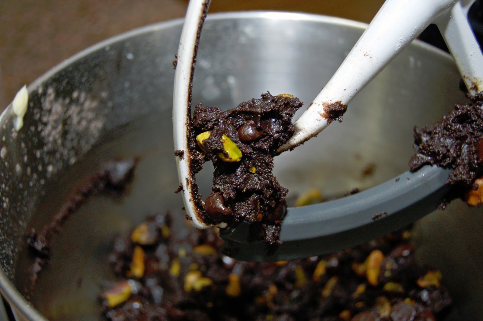 Dark Chocolate Pistachio Cookies