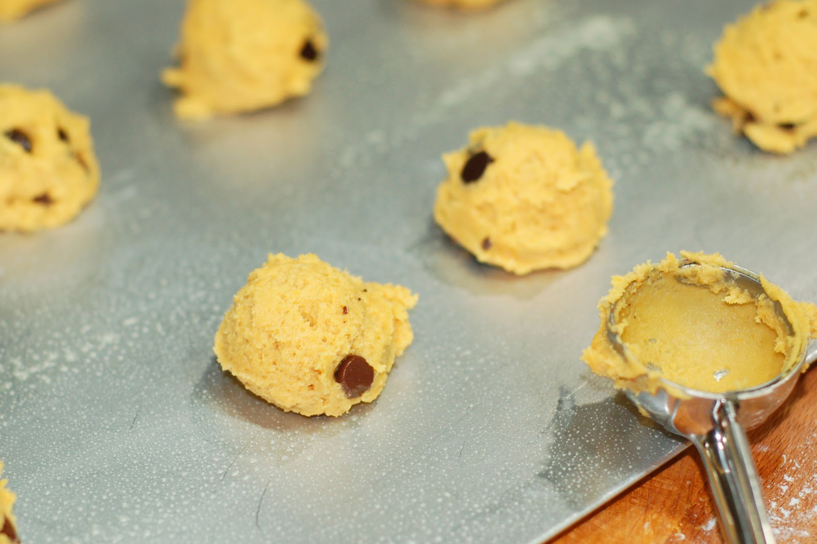 Pumpkin Soynut Butter Chocolate Chip Cookies