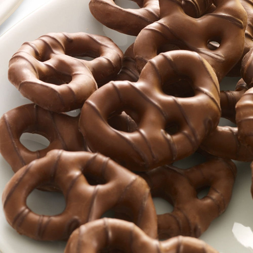 Godiva Chocolatier Assorted Milk Chocolate Covered Pretzels Gift Canister