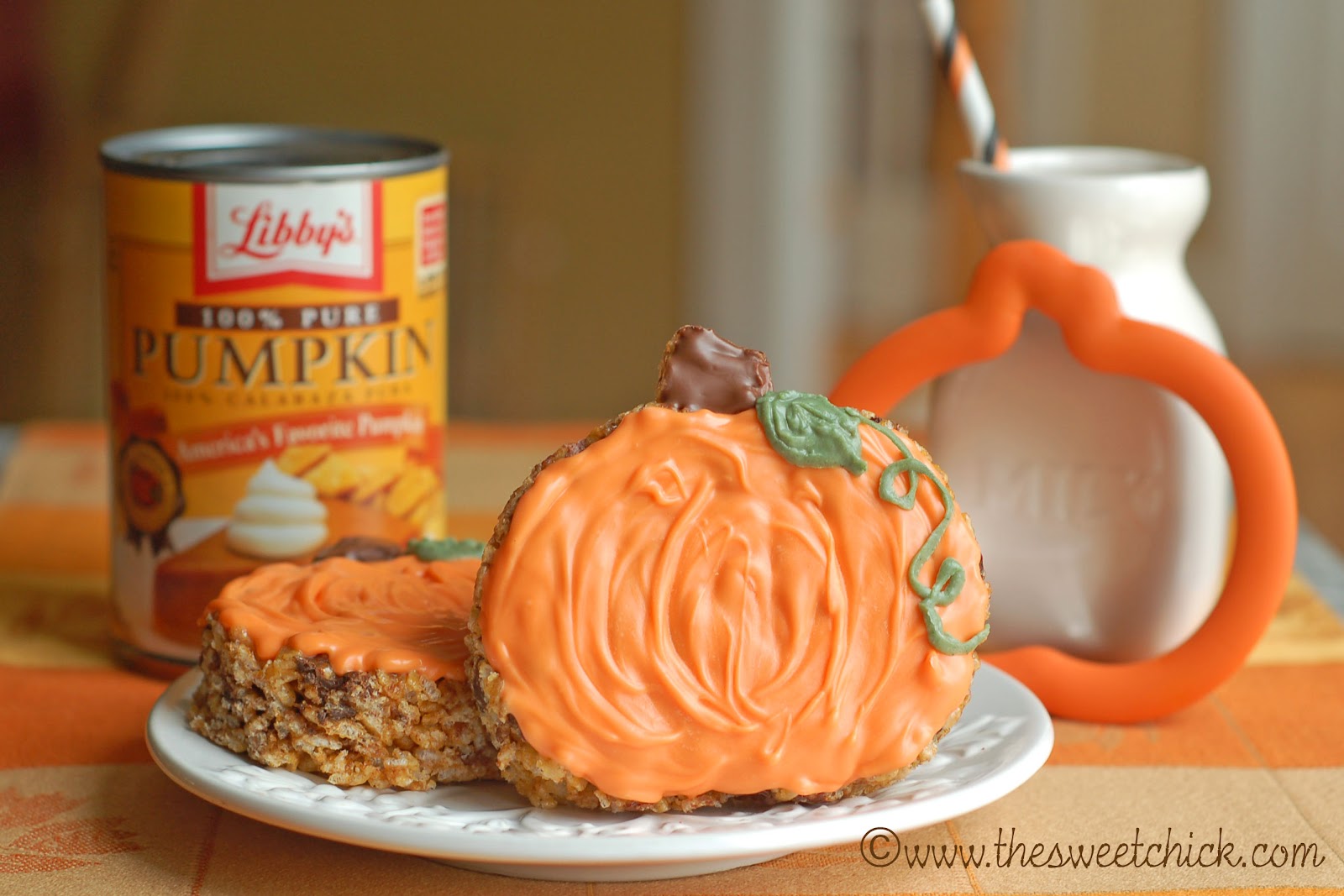 Maple Pumpkin Rice Krispie Treats