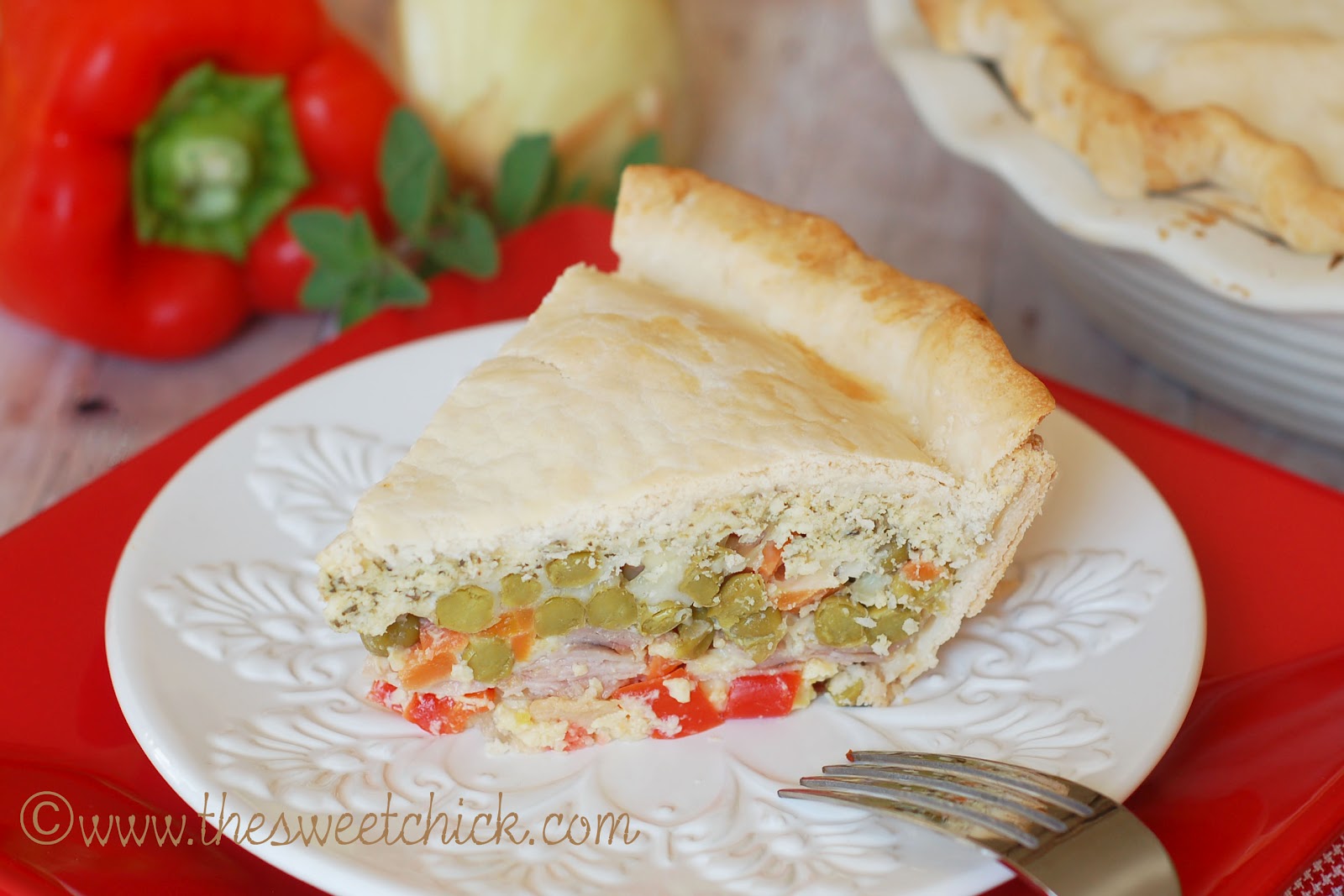 Ham, Cheese, and Vegetable Pie