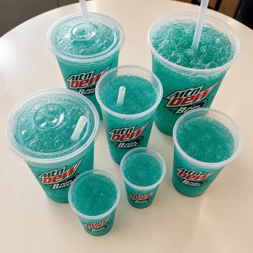 Caffeine in Every Taco Bell Baja Blast Fountain Size