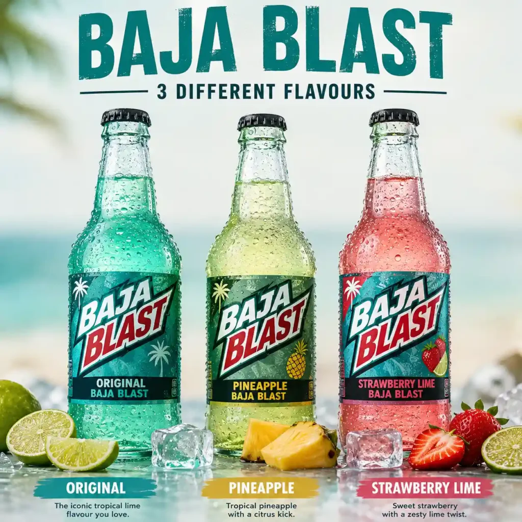 How Baja Blast Compares to Other Mountain Dew Flavors