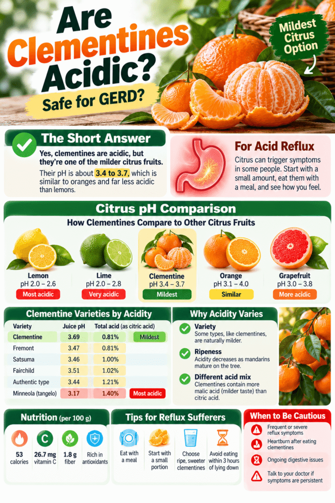 Are Clementines Acidic? Safe for GERD