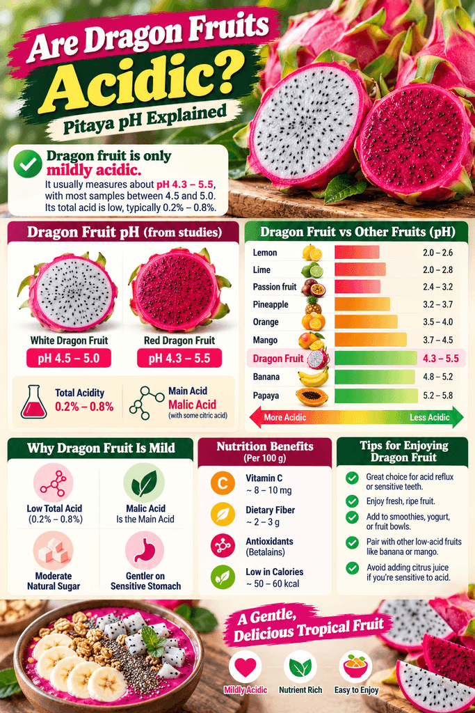 Are Dragon Fruits Acidic? Pitaya pH Explained