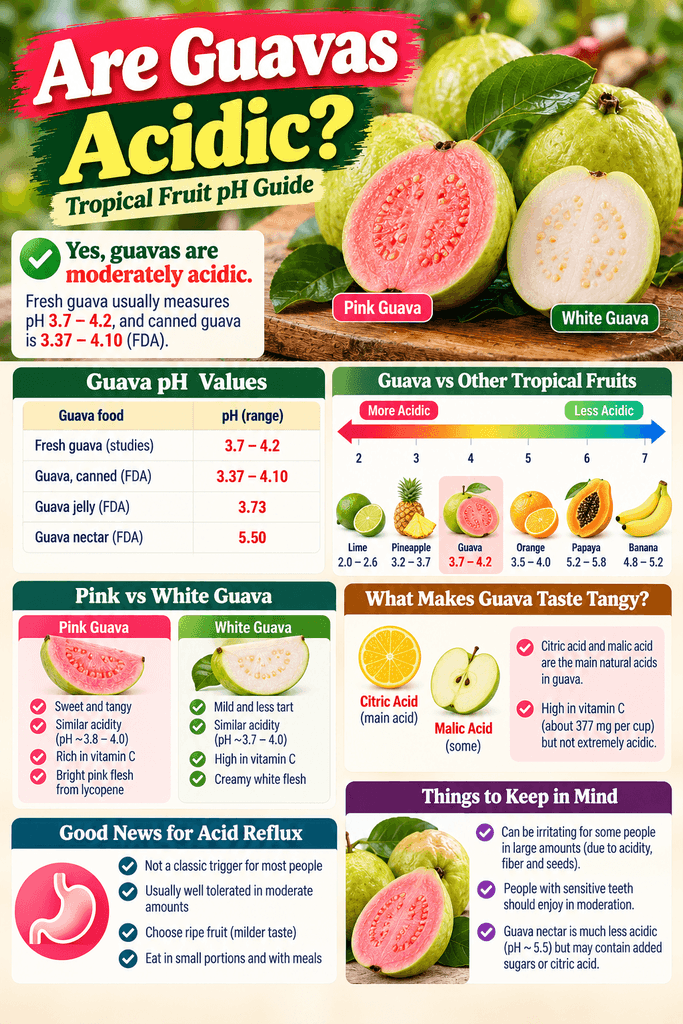 Are Guavas Acidic Guava pH vs Other Tropical Fruits