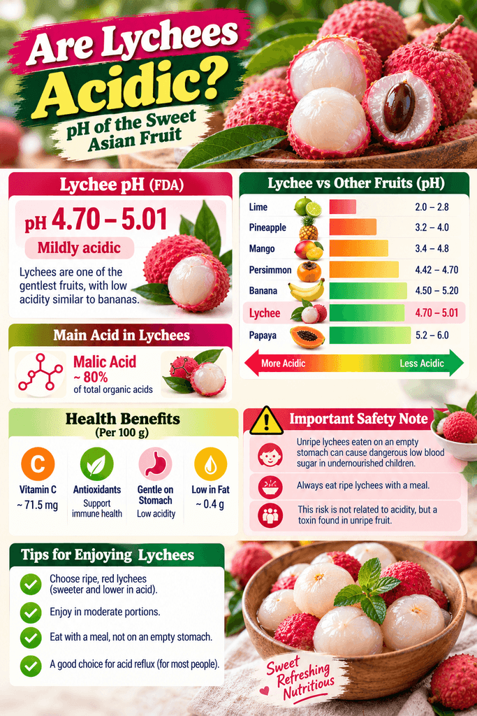Are Lychees Acidic? pH of the Sweet Asian Fruit