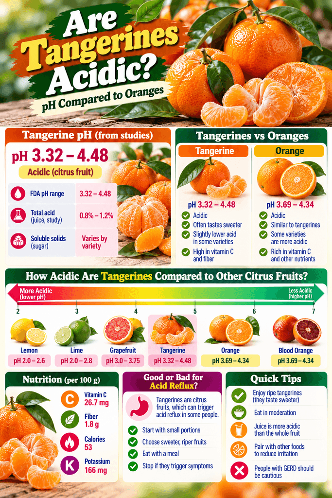 Are Tangerines Acidic? pH Compared to Oranges