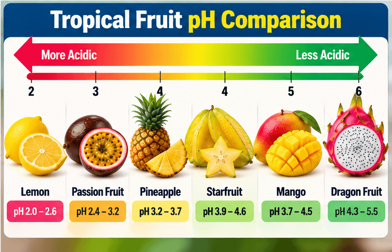 How Starfruit Compares to Other Fruits