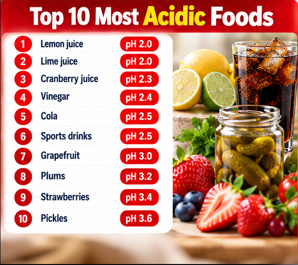 What Are the Most Acidic Foods? What are the 10 most acidic foods?