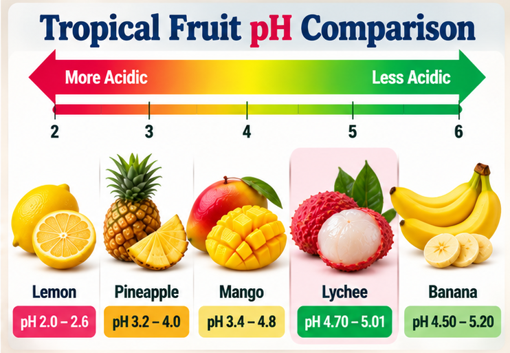 How Lychees Compare to Other Asian and Tropical Fruits