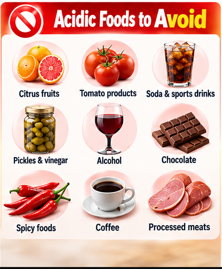 Acidic Foods to Eat and Foods to Avoid for Acid Reflux and GERD