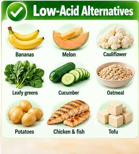 Non-Acidic Foods List: What Foods Are Low in Acid?